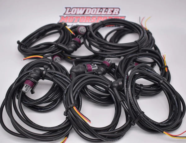 LDM - (10 pack) 6' Pre-Wired Cables with 90* Rubber Boot